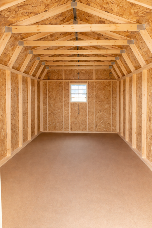 10'x16' Economy High Barn Wood Shed