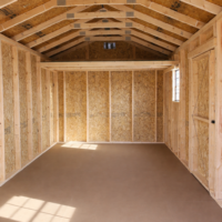 10'x20' Economy Ranch Gable Wood Shed