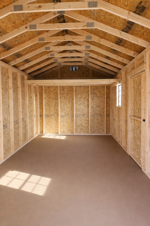 10'x20' Economy Ranch Gable Wood Shed