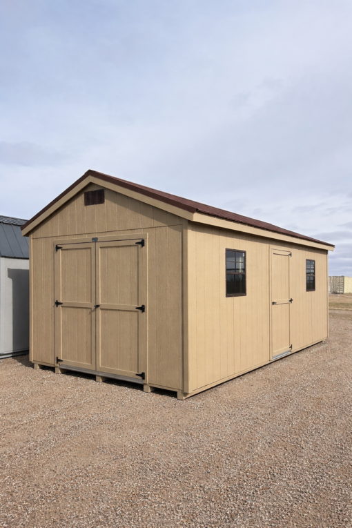 10'x20' Economy Ranch Gable Wood Shed