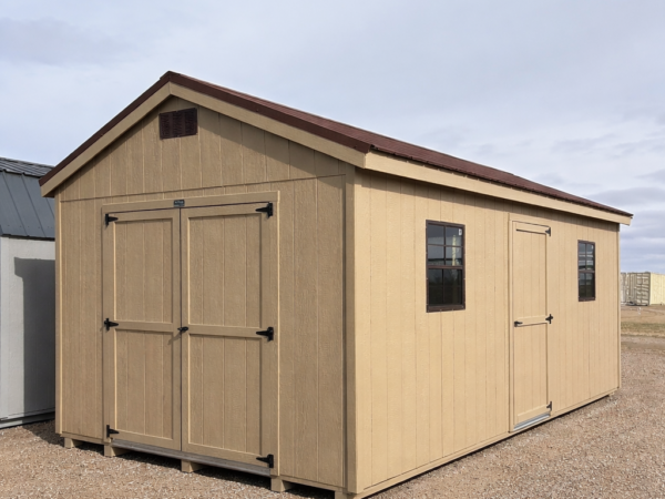 10'x20' Economy Ranch Gable Wood Shed