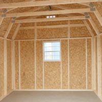 10'x12' Economy High Barn Wood Shed