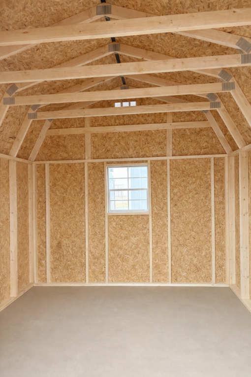 10'x12' Economy High Barn Wood Shed