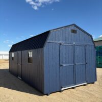 12'x24' Economy High Barn Wood Shed