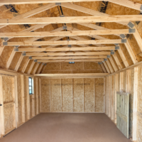 12'x24' Economy High Barn Wood Shed