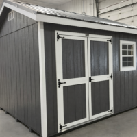 10'x12' Ranch Gable Wood Panel Shed