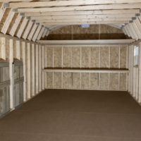 12'x24' High Barn Wood Panel Shed