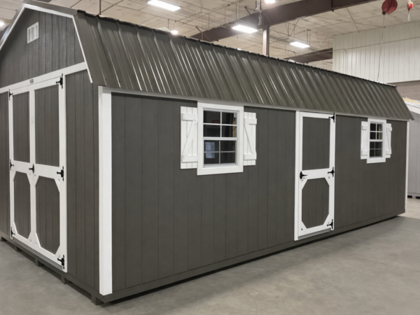 12'x24' High Barn Wood Panel Shed