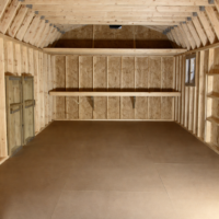 12'x20' High Barn Wood Panel Shed