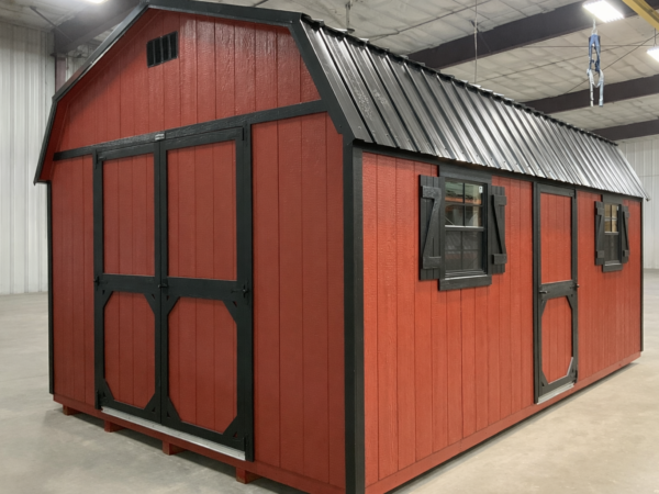 12'x20' High Barn Wood Panel Shed