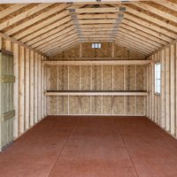 12'x28' Ranch Gable Wood Panel Garage