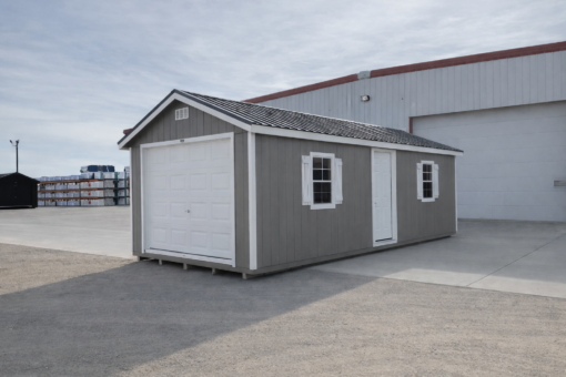 12'x28' Ranch Gable Wood Panel Garage
