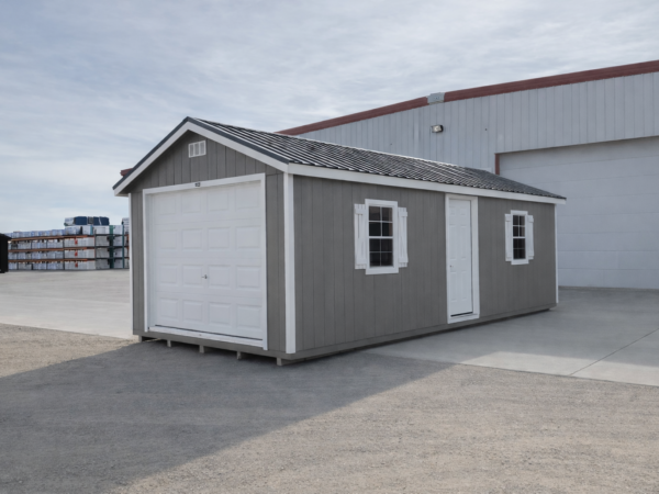 12'x28' Ranch Gable Wood Panel Garage