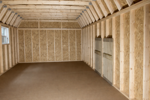 12'x20' High Barn Wood Panel Shed