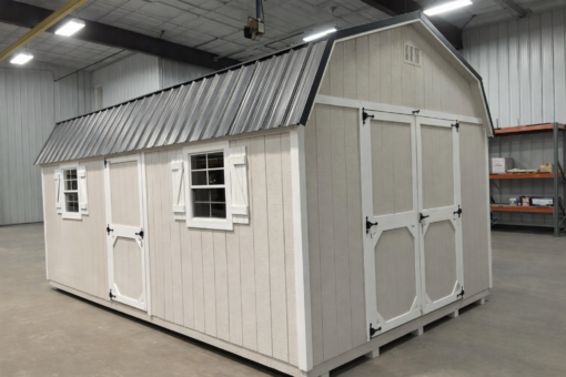12'x20' High Barn Wood Panel Shed