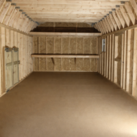 12'x24' High Barn Wood Panel Shed