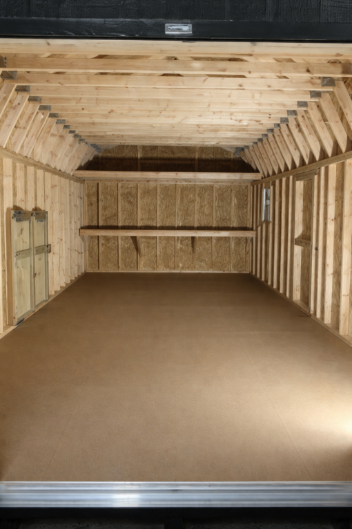 12'x24' High Barn Wood Panel Shed