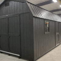 12'x24' High Barn Wood Panel Shed