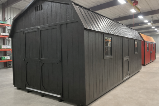 12'x24' High Barn Wood Panel Shed