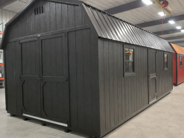 12'x24' High Barn Wood Panel Shed