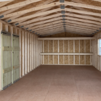 14'x32' Ranch Gable Wood Panel Garage