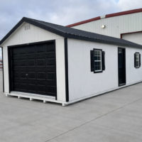14'x32' Ranch Gable Wood Panel Garage