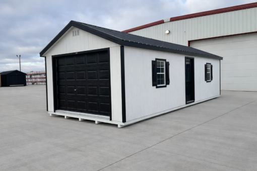 14'x32' Ranch Gable Wood Panel Garage