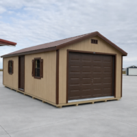 12'x28' Ranch Gable Wood Panel Garage