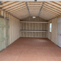 12'x32' Ranch Gable Wood Panel Garage