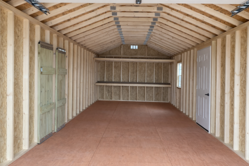 12'x32' Ranch Gable Wood Panel Garage