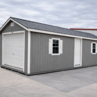 12'x32' Ranch Gable Wood Panel Garage