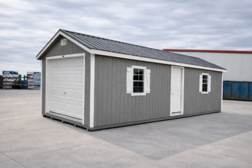 12'x32' Ranch Gable Wood Panel Garage