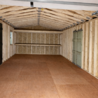 14'x32' Ranch Gable Wood Panel Garage