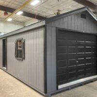 14'x32' Ranch Gable Wood Panel Garage