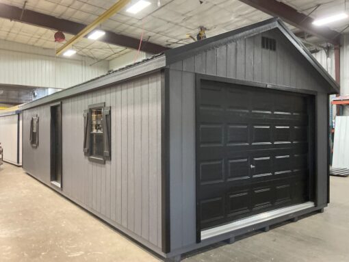 14'x32' Ranch Gable Wood Panel Garage