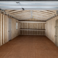 73671-1 14'x32' Ranch Gable Wood Panel Garage