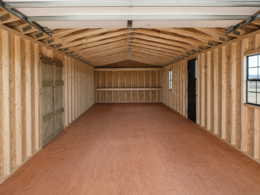 14'x40' Ranch Style Wood Panel Garage
