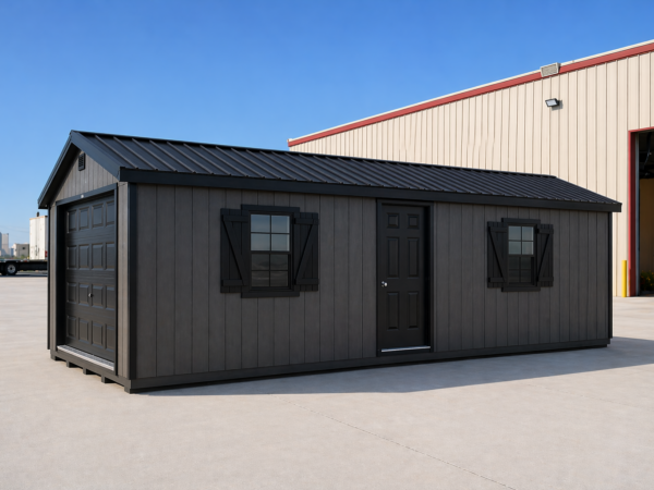 14'x40' Ranch Style Wood Panel Garage