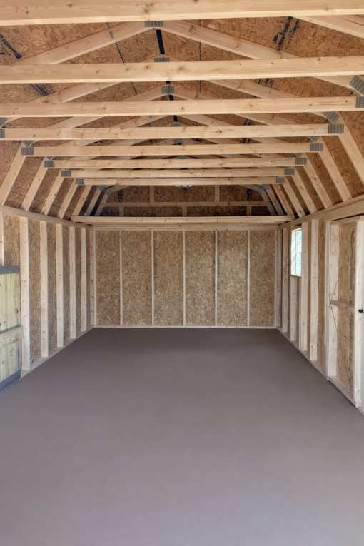 12'x24' Economy High Barn Wood Shed