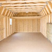 12'x24' Economy High Barn Wood Shed