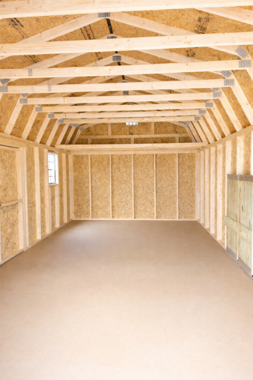 12'x24' Economy High Barn Wood Shed
