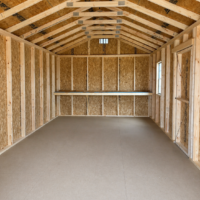 12'x24' Economy Ranch Gable Wood Shed