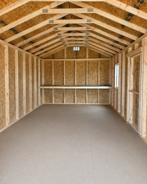 12'x24' Economy Ranch Gable Wood Shed