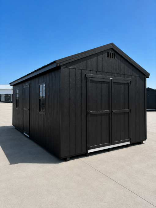 12'x24' Economy Ranch Gable Wood Shed