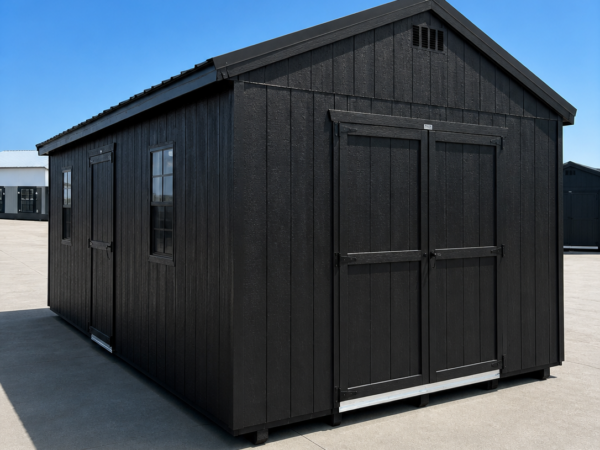 12'x24' Economy Ranch Gable Wood Shed