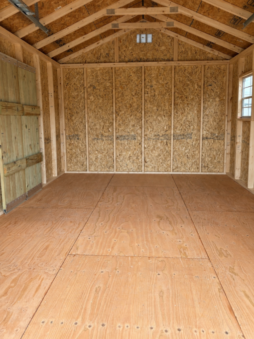 12'x16' Economy Ranch Wood Panel Garage