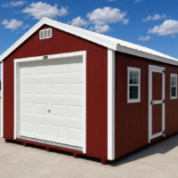 12'x16' Economy Ranch Wood Panel Garage