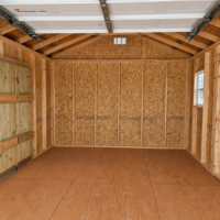 12'x16' Economy Ranch Wood Panel Garage