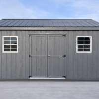 10'x16' Economy Ranch Gable Wood Shed