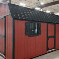 73781 12'x20' High Barn Wood Panel Garage